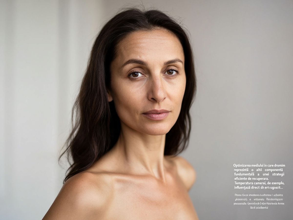 Editorial image illustrating: Optimizarea mediului în care dormim reprezintă o altă componentă fundamentală a unei…